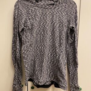 Lululemon Athletica Black and White Long Sleeve Shirt